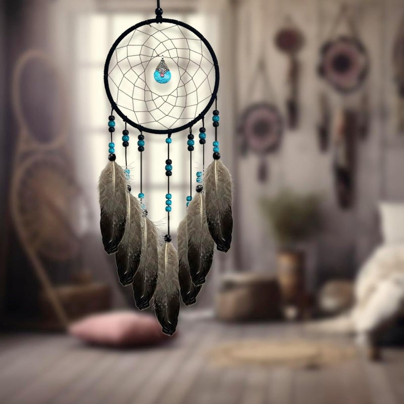 Awlee Dream Catchers Handmade Feather Dreamcatcher Circular Net for Kids Bed Room Wall Hanging Decoration Decor Ornament Craft - Image 2